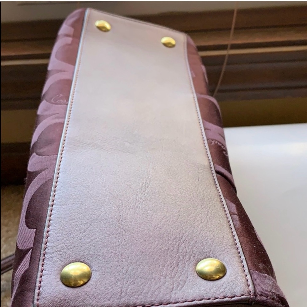 Coach F25501 Carryall plum Shoulder Tote Handbag - Picture 6 of 7